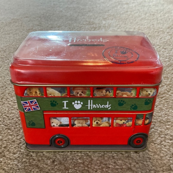 London red bus coin bank, empty tin, 4 x 5 - Picture 7 of 7